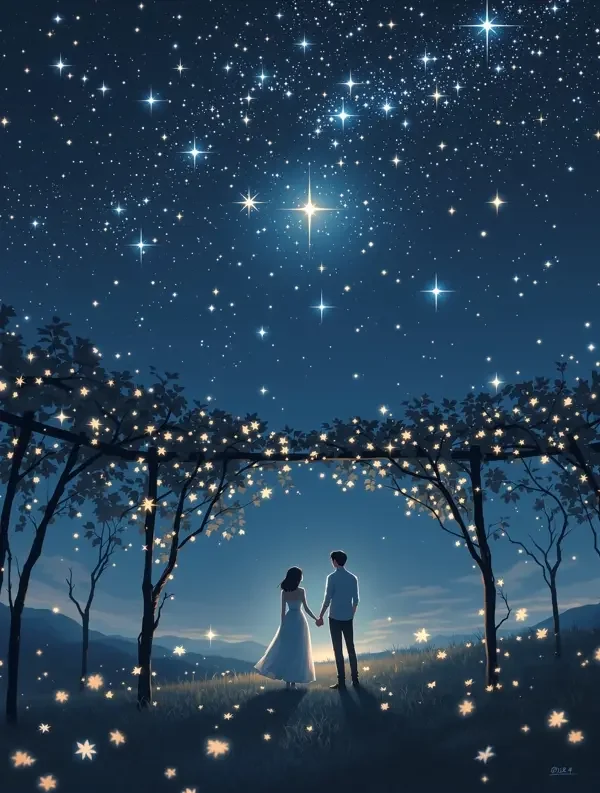 夜空下的约 海报